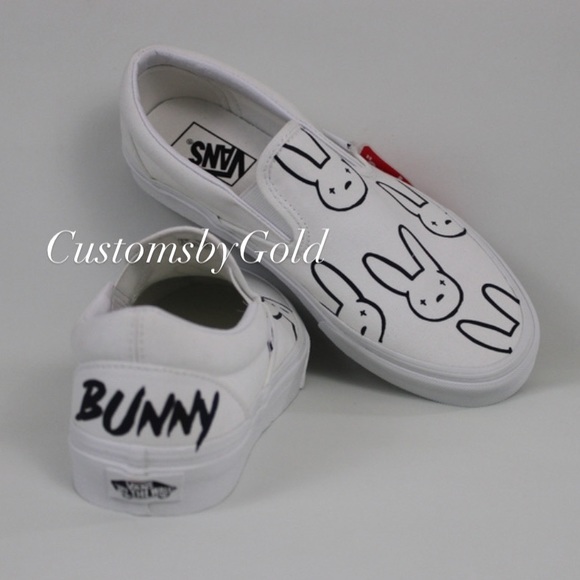 bad bunny custom shoes vans